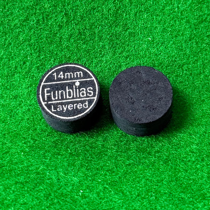 Billiards play tips 6 layers Hardness M Black