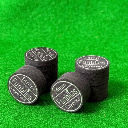 Billiards play tips 6 layers Hardness M Black
