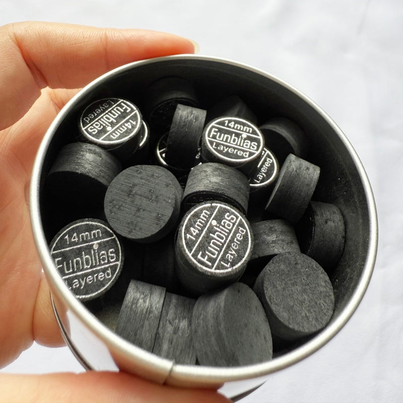 Billiards play tips 6 layers Hardness M Black