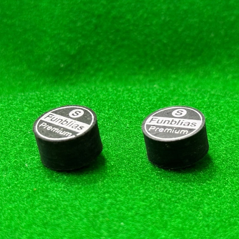 8 Layers Premium Leather Tip Black Cue Tip