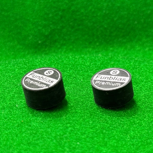 8 Layers Premium Leather Tip Black Cue Tip