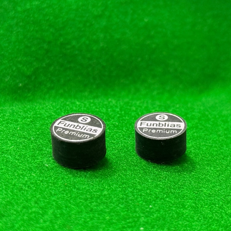 8 Layers Premium Leather Tip Black Cue Tip