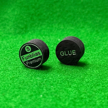 8 Layers Premium Leather Tip Black Cue Tip