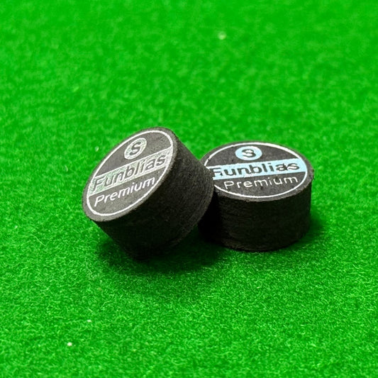 6 Layers Premium Leather Tip Black Cue Tip