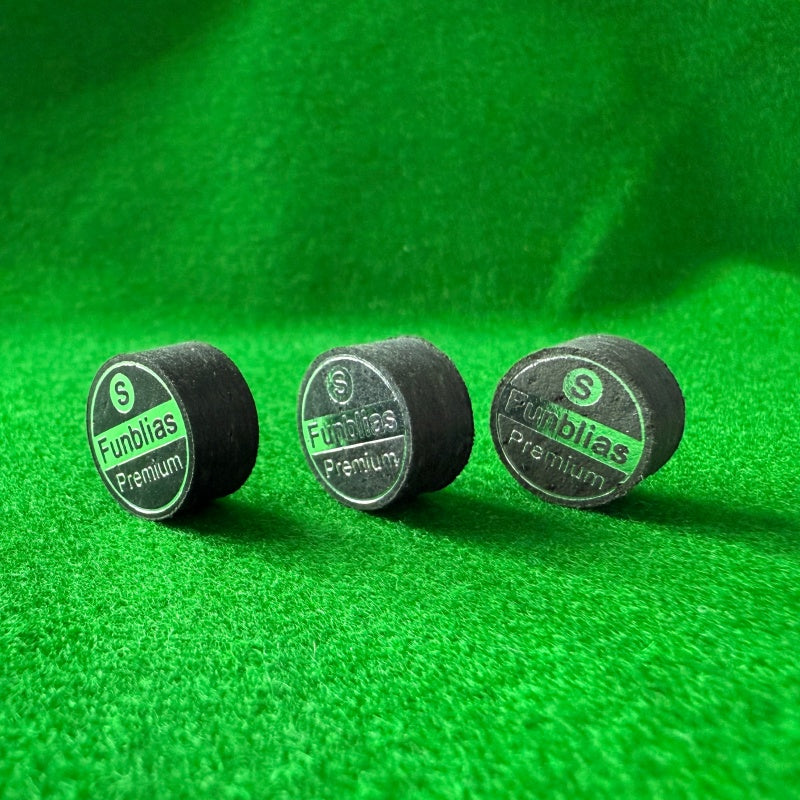 8 Layers Premium Leather Tip Black Cue Tip