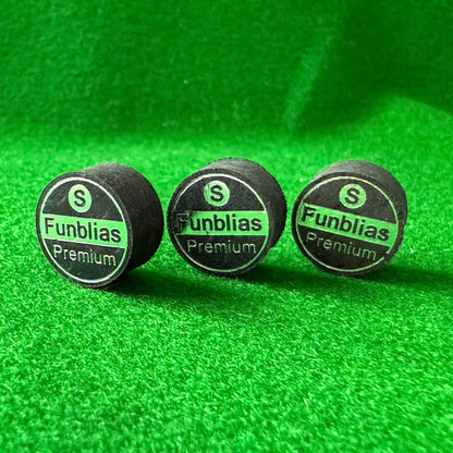 8 Layers Premium Leather Tip Black Cue Tip