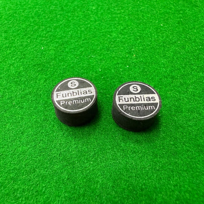 6 Layers Premium Leather Tip Black Cue Tip